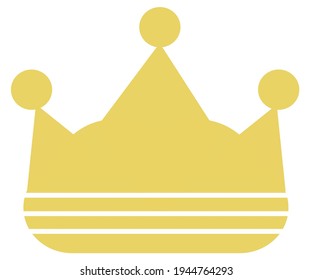 A luxury gold crown vector