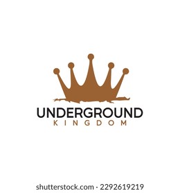 luxury gold crown vector logo design