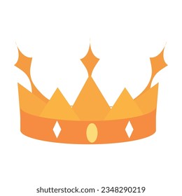 Coronas de oro de lujo icono ilustración vectorial de fondo blanco editable