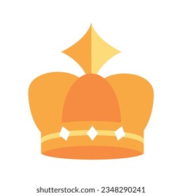 Coronas de oro de lujo icono ilustración vectorial de fondo blanco editable