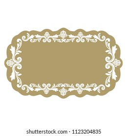luxury gold damask pattern, label