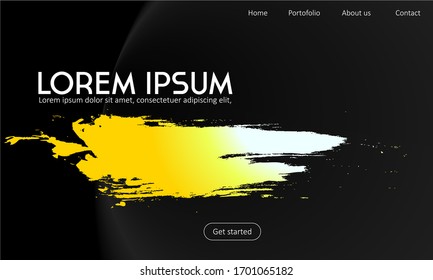 luxury gold and elegant black with Black elegant background.for landing page, backgroud, business card, banner, flyer, cover..