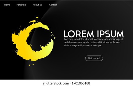 oro de lujo y negro elegante con fondo negro elegante.para página de inicio, fondo, tarjeta de visita, banner, volante, portada...