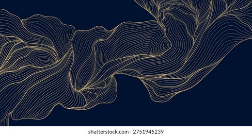  línea floral oro