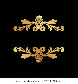 Luxury Gold Floral Logo Frame