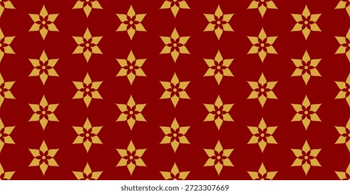 Fondo inconsútil del patrón de la flor del oro de lujo. Año Nuevo chino decorativo. Ilustración vectorial
