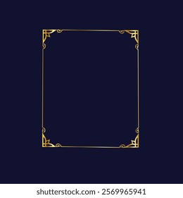 Luxury Gold Frame Collection Elegant Stock Illustrations for Design