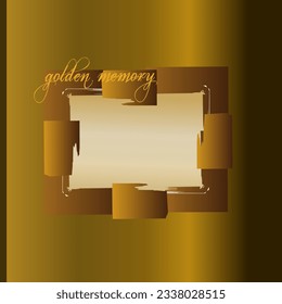 Luxus-goldener Rahmen, Vektorhintergrund 