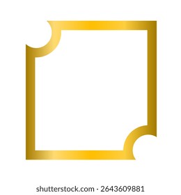 Luxury Gold Frame for Wedding Cards