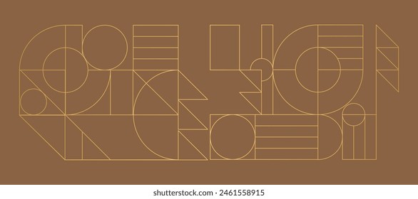 Vector de fondo de línea geométrica de oro de lujo. Diseño de patrón Art Deco para invitar, decoración de pared, estampados, póster, tela.