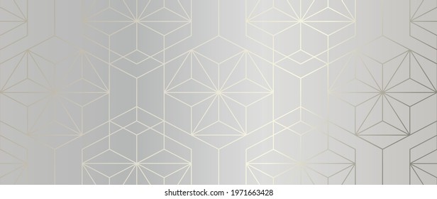 Luxury Gold Geometric pattern background vector. Abstract art wallpaper design with golden glitter, mountain, marble texture, line arts. Good for Wall home decor, canvas art, modern banner and prints.