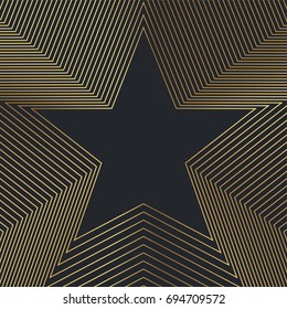 Luxury Gold Geometric Pattern Design