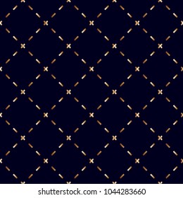 Luxury Gold Geometric Seamless Pattern Isolated Background Decoration Vector EPS10 