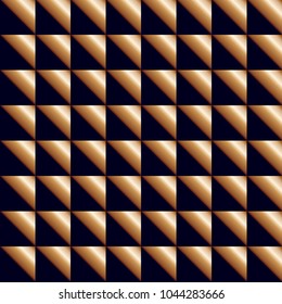 Luxury Gold Geometric Seamless Pattern Isolated Background Decoration Vector EPS10 