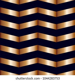 Luxury Gold Geometric Seamless Pattern Isolated Background Decoration Vector EPS10 