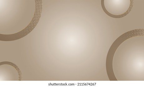 Luxury rosè and gold glitter background - circle geometric lines - vector illustration for event and wedding design