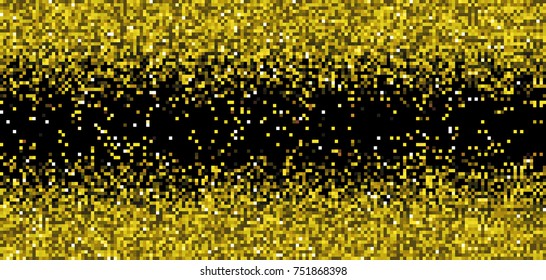 Luxury gold glitter background. Gold glitter texture for Christmas card, banner, cover and luxury card.  Vector background. 