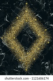 Luxury Gold Glitter Frame