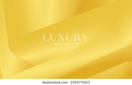  Fondo abstracto de gradiente dorado de lujo. Fondo suave y simple del vector de oro con línea abstracta.