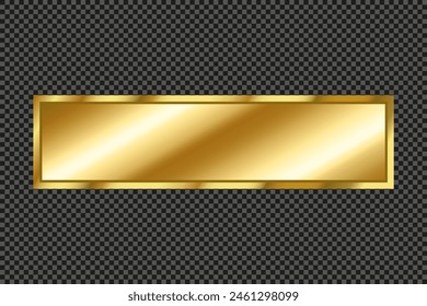 Luxury gold gradient button icon