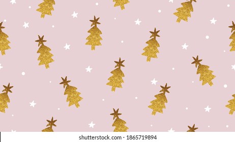 Luxury Gold Happy Holidays Seamless pattern vector. Happy New year 2021 background. Happy Winter patterns design for fabric, cover, invitation card, website banner, social media story and post.