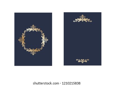 luxury gold  invitation frames