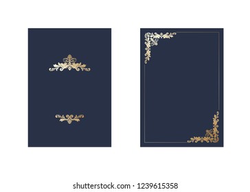 luxury gold invitation frames