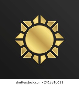 Oro de lujo - Ornamento islámico - Vector editable : Adecuado para el tema islámico y otros activos relacionados con el gráfico.