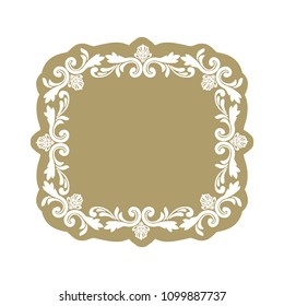luxury gold label frame