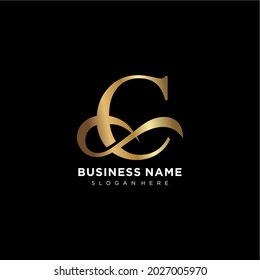 Luxury Gold Letter C Logo Luxury Stock Vector (Royalty Free) 2027005970 ...