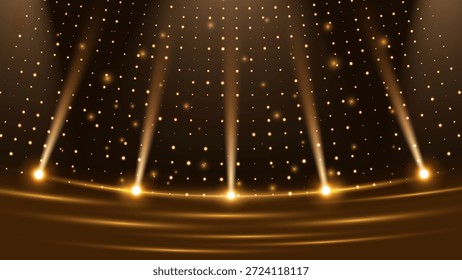 Fondo rayos luz dorados