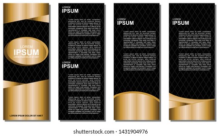 luxury gold line, 4 plies brochure Template
