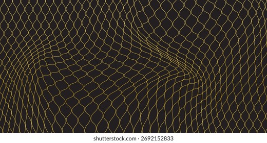 Patrón Abstractas de la línea de oro de lujo sobre fondo negro. Eps10