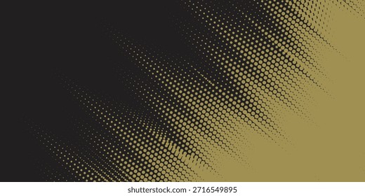 Luxury Gold Line Abstract Pattern on Black Background