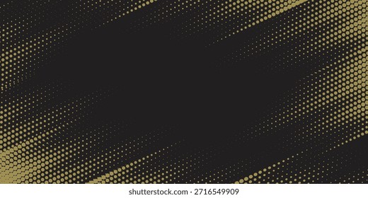 Luxo Linha de Ouro Padrão Abstrato no Fundo Preto