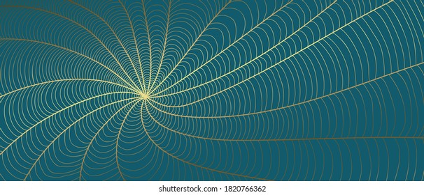 Luxury Gold line art wallpaper. Wall art background design for home decor, wallpaper, print, cover, website, packaging design. vector illustration.