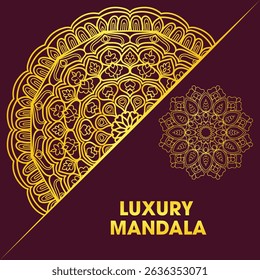 Luxury Gold Mandala Art and Decorative