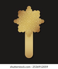 Luxury gold mandala decorative banner