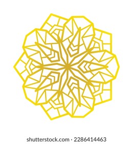 Luxury Gold Mandala Vector decorativo