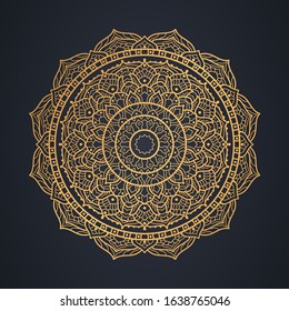 Luxury gold mandala design background