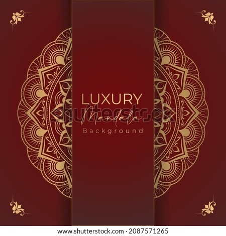 luxury gold mandala design template nackground