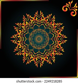Luxury Gold Mandala Design Vector Design 