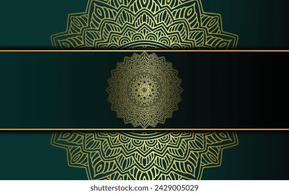 Luxury gold mandala ornate background