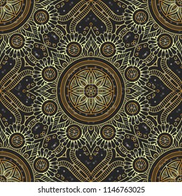Luxury gold mandala pattern