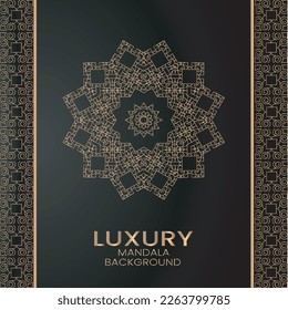 Luxury gold mandala royal pattern. Oriental design for party invitation, wedding, New year greeting, beauty spa salon, save the date, Henna, Mehndi, tattoo. Decorative ornament in ethnic oriental.