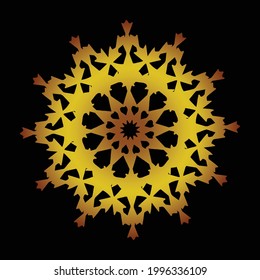 luxury gold mandala vector design
