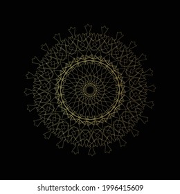 luxury gold mandala vector design