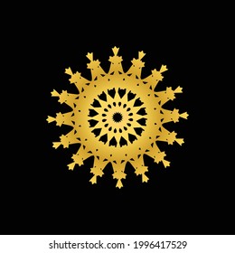 luxury gold mandala vector design