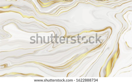 Luxury Gold Marble texture background vector. Panoramic Marbling texture design for Banner, invitation, wallpaper, headers, website, print ads, packaging design template.