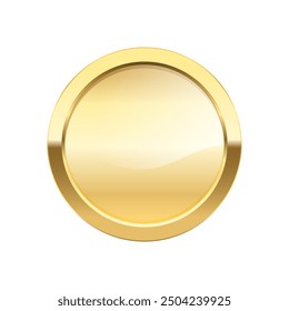 Medalla de oro de lujo, insignia de oro con estrellas brillante y brillante Vector de la decoración, para el producto de calidad Premium, ganador del premio deportivo, mejor producto del Sitio web de la tienda